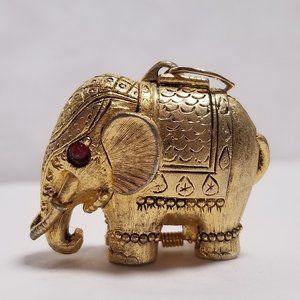 Max Factor Vintage India Elephant Perfume Holder Charm 1960 1970